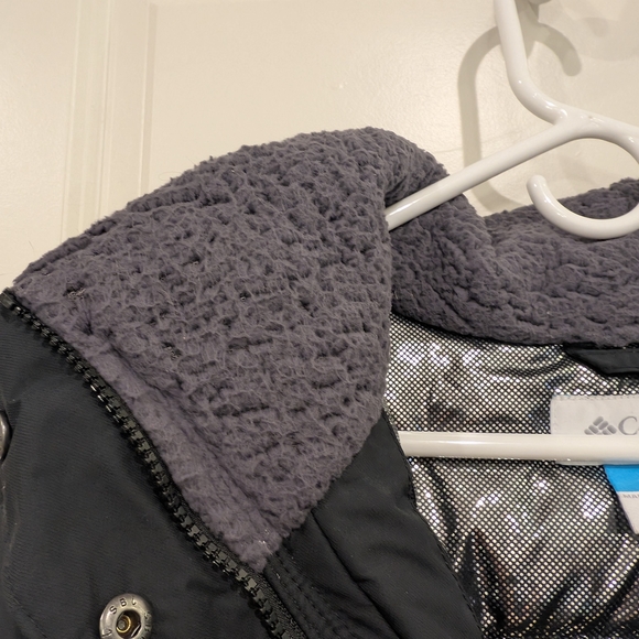 Columbia Icelandic Winter Parka Jacket Black Omni Heat Lining - Picture 15 of 16